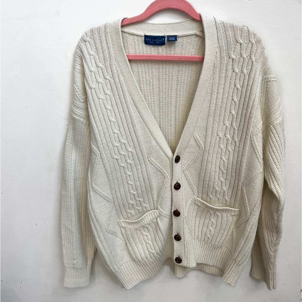 Vintage cable knit cardigan
